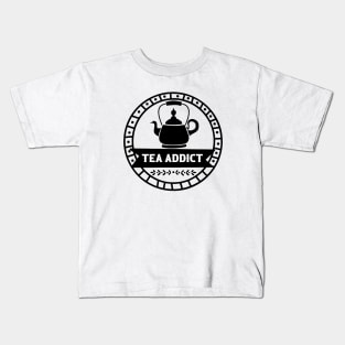 Tea Addict - Retro Vintage Kids T-Shirt